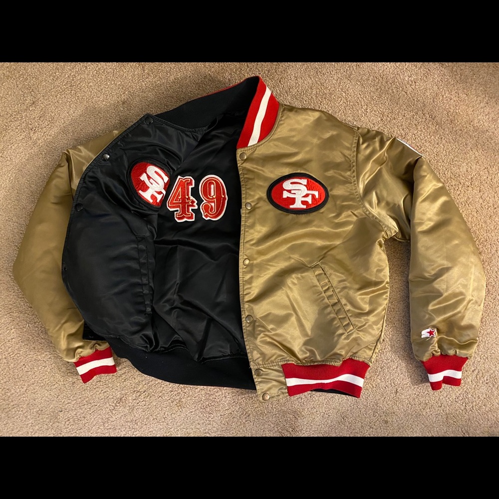 SOLD - Reversible Gold SF 49ers Starter Jacket